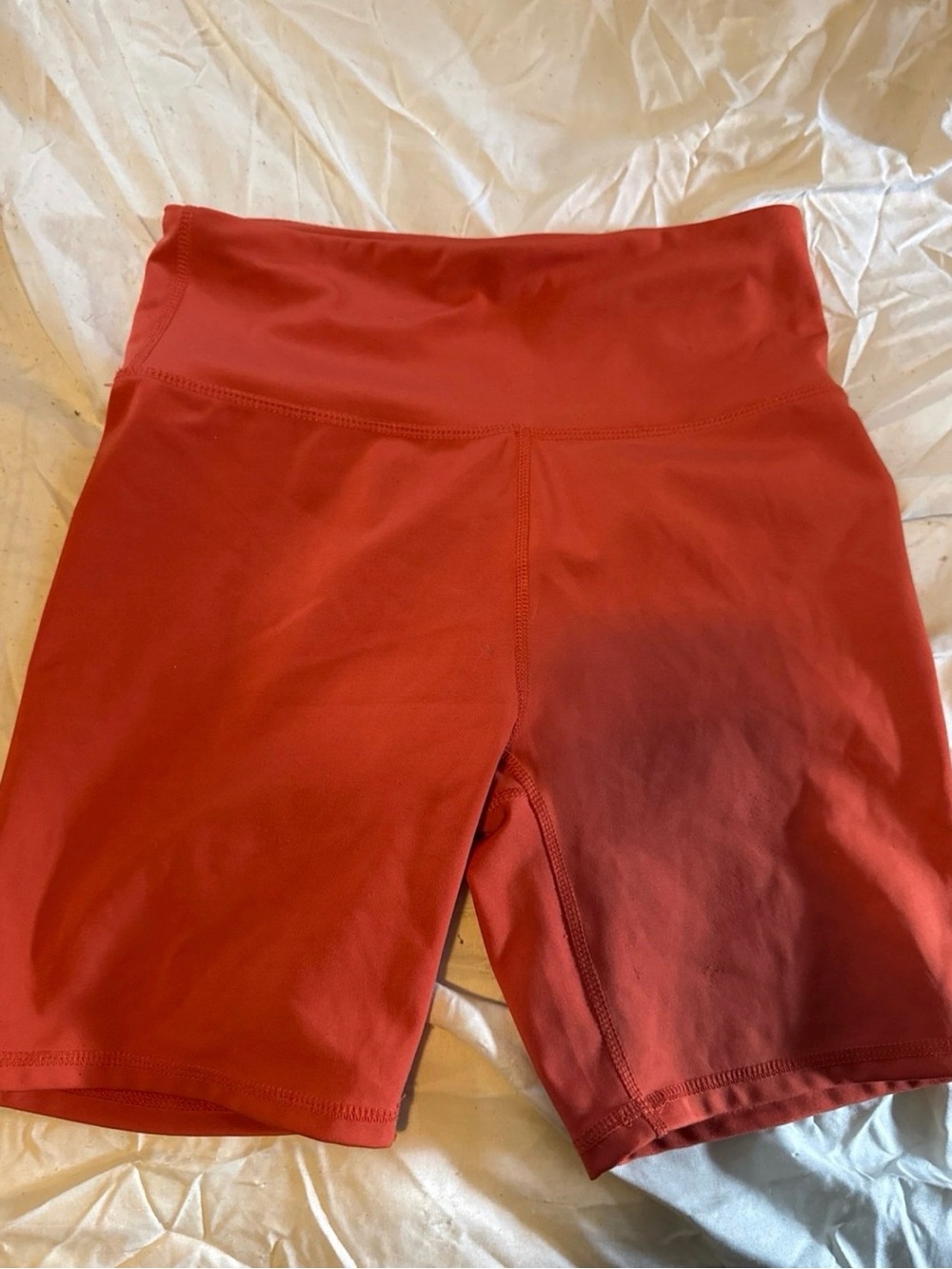 Ellie High-Rise Red Bike Shorts